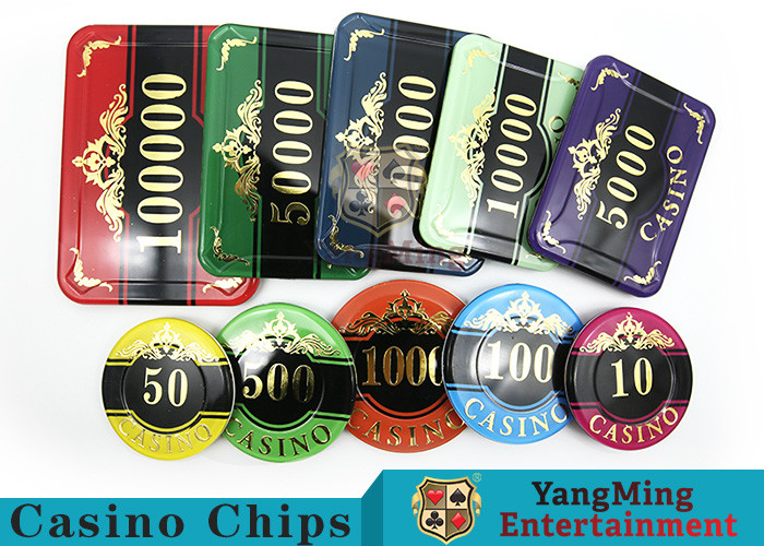 Wholesale Customizable Casino Texas Holdem Poker Chip Set With UV Mark from china suppliers