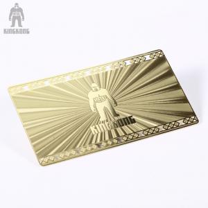 Wholesale Innovative Brass Personal Metallic Gold Business Cards Different Pattern Option from china suppliers