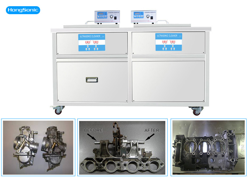 Wholesale 3 Phases 175 Liter Heated Ultrasonic Cleaner , Two Tanks Ultrasonic Cleaning Machine from china suppliers