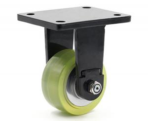 China 400kg 100mm Heavy Duty Polyurethane Casters For Automatic Guided Vehicle on sale