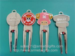 Wholesale Enamel colour filled golf pitchfork repairer supplier China, enamel golf divot tools, from china suppliers