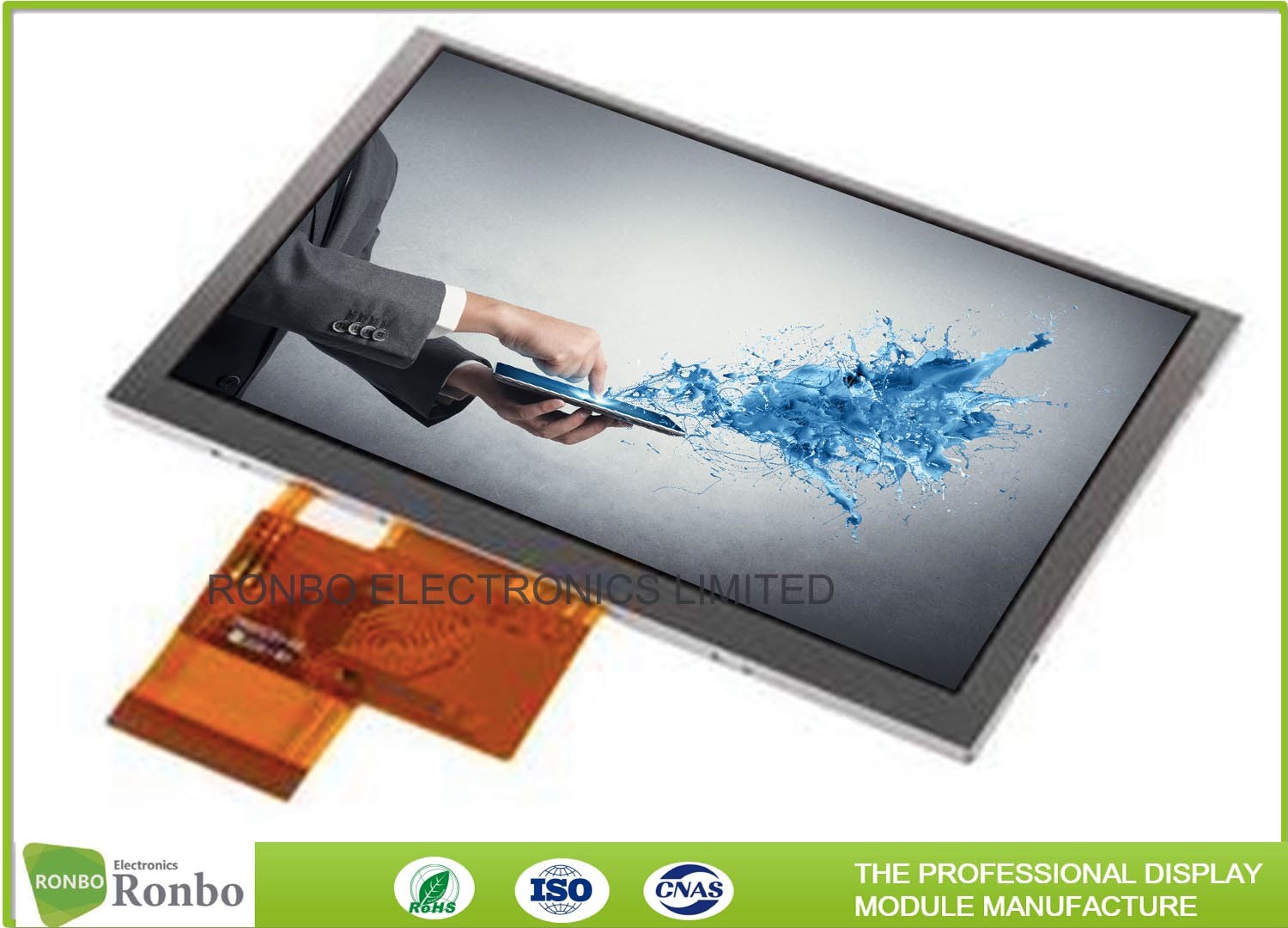 Wholesale RGB 50Pin 800*480 5.0” WVGA TFT LCD Display High Brightness LCD Module from china suppliers