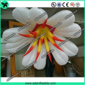 Wholesale Autumn Event Party Hanging Decoration Inflatable White Flower With LED Light from china suppliers