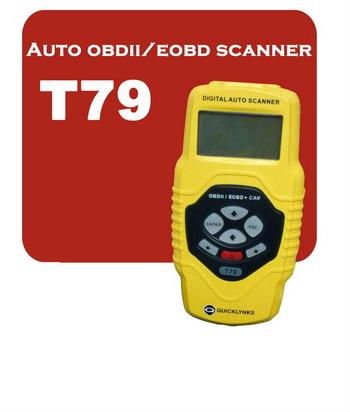 1 Year Warranty obd ii code readers / eobd scanner - T79 to display I/M readiness status