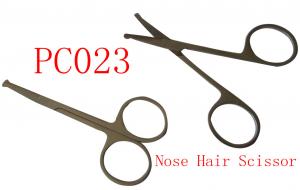 Wholesale Nose Hair Scissor, Stainless Steel, High Quality, Logo Accept, OEM order welcome from china suppliers