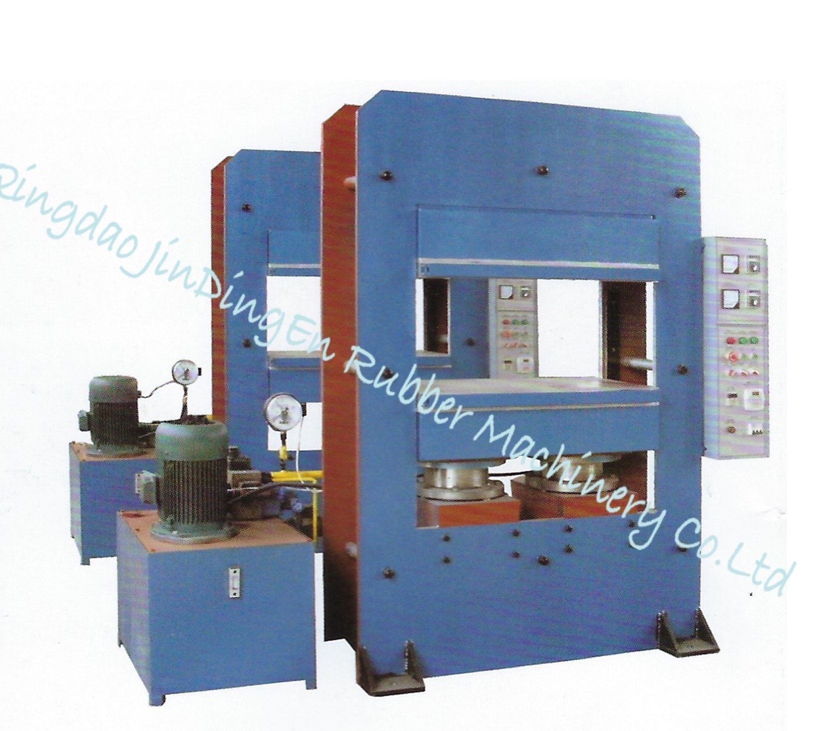 China Man Sized Plate Frame Rubber Mat Hydraulic Vulcanizing Press Machine on sale