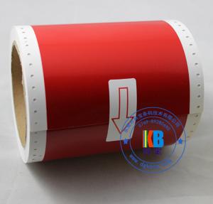 Wholesale Thermal transfer pvc label red yellow color 100mm*10m compatible for Max Bepop  CPM-100 HG3C from china suppliers