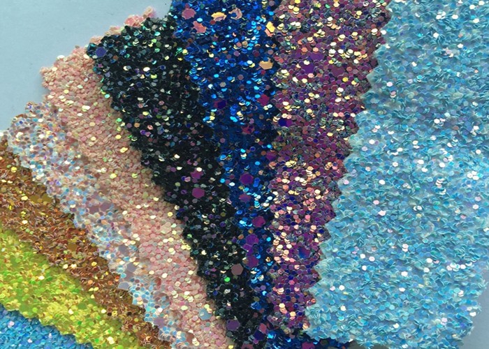 Wholesale Fashion Chunky Glitter Fabric 3D Glitter Fabric For Hairbows 54/55" Width from china suppliers