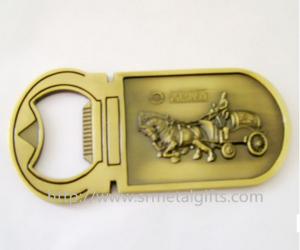 Wholesale Antique brass embossed design metal bottle opener, zinc alloy, China factory, from china suppliers