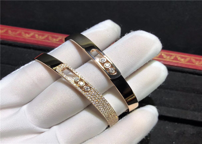 Wholesale handmade 18K Gold  Move Noa Bangle , Diamond Paved  Move Bracelet from china suppliers