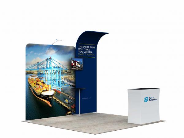 Quality 3*3M Modular Convention Booth Displays Easy Assemble Straight Flat Advertising Usage for sale
