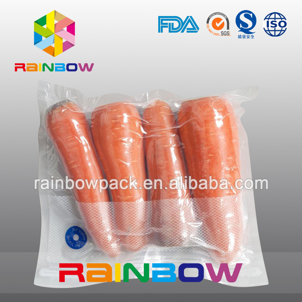 Quality Clear Nylon Food Vacuum Seal Bags For Fresh Food Packaging With Texture for sale