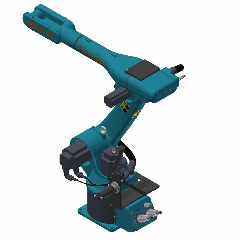 1.5 M/S--1.2 M/S Tip Speed 6 Axis Industrial Robot Customized Color