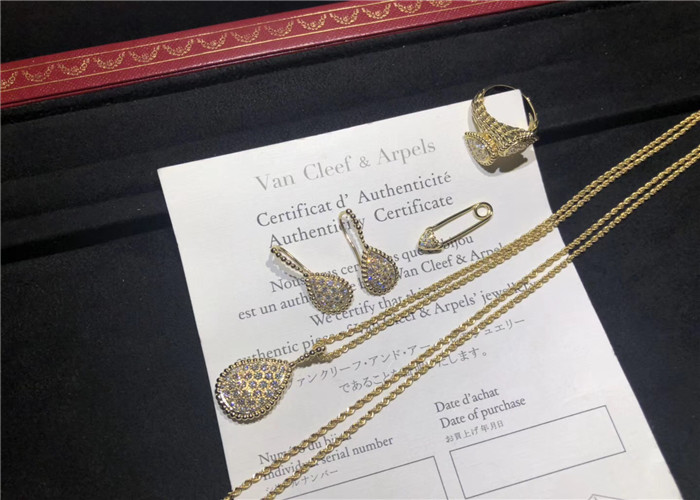 Wholesale Full Diamond 18K Gold Necklace / Bracelet / Earrings For Women from china suppliers