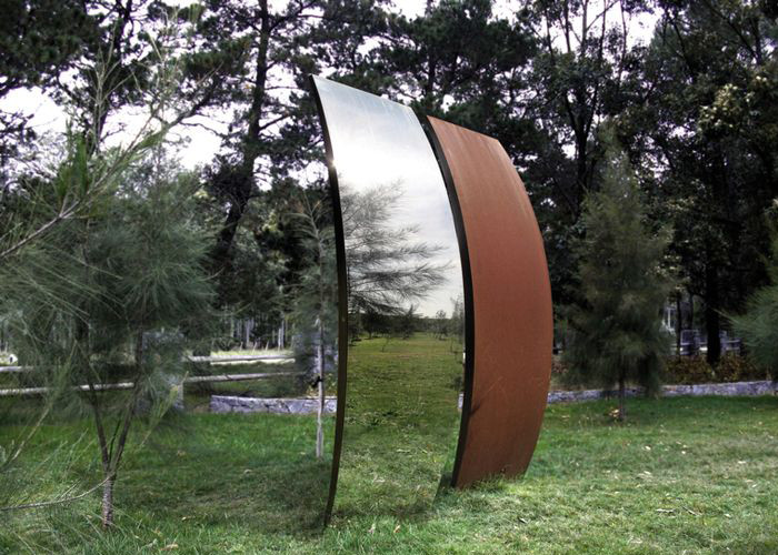 Wholesale Garden Art Corten Steel Sculpture , Metal Sculpture Art 200cm Height from china suppliers