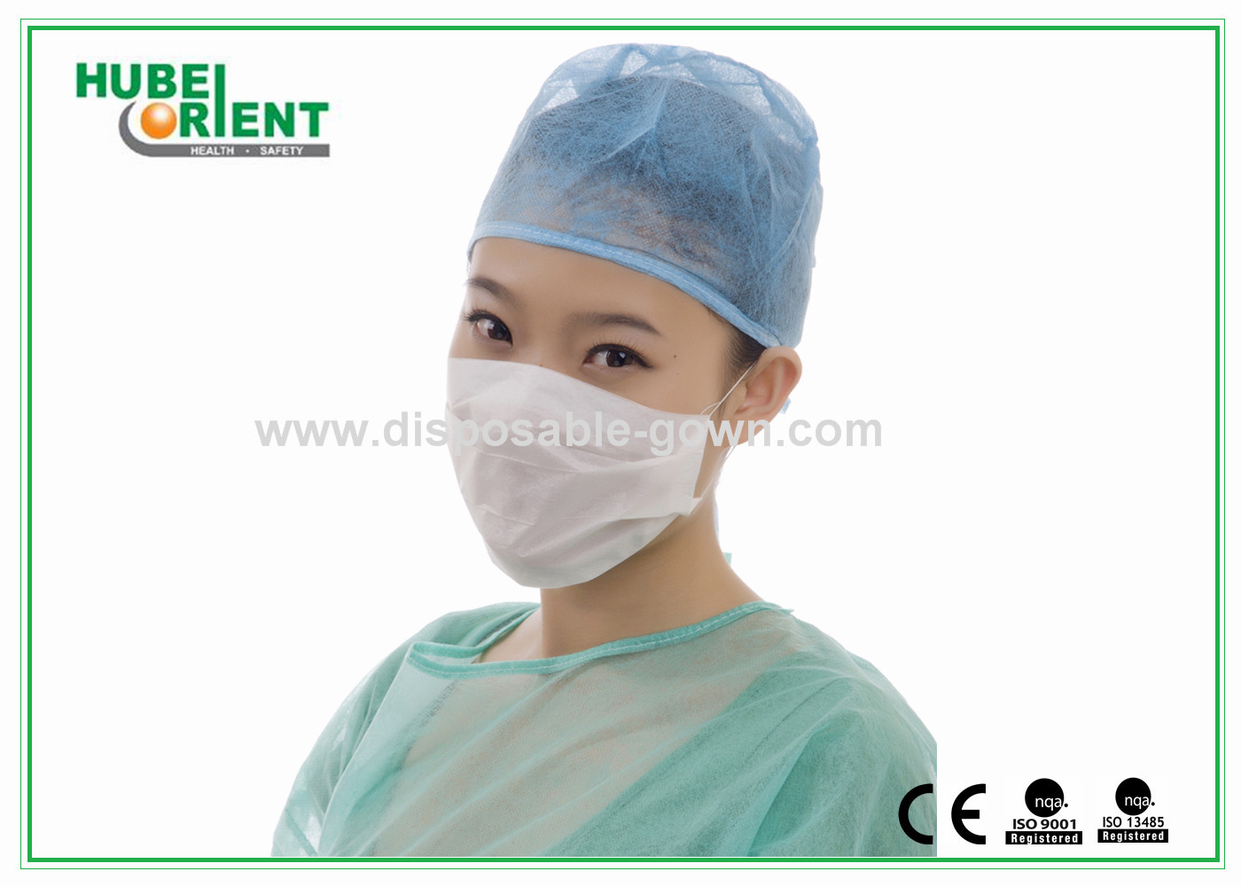 Quality White Paper Non Woven Disposable Face Mask 1 Ply 7 X 20cm for sale