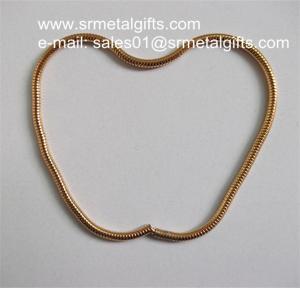 Wholesale Wholesale gold plated steel snake chains, gold brass snake chains from china suppliers