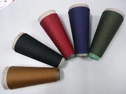 Wholesale High strength Tri - ply  spun recycled polyester yarn 1.2D * 38mm for weaving, knitting from china suppliers