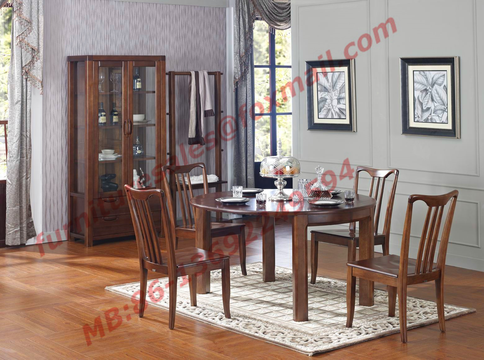 Wholesale Can Folding and Opening Dining table in Solid Wooden Dining Room Set from china suppliers
