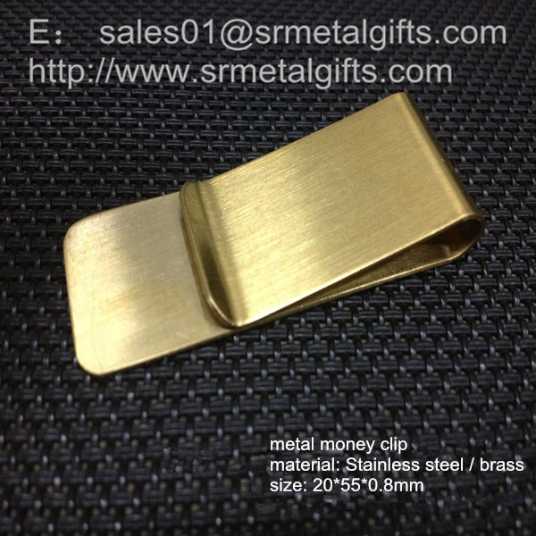 Wholesale Solid brass money clip with enamel logo, custom brass money clip wallet from china suppliers