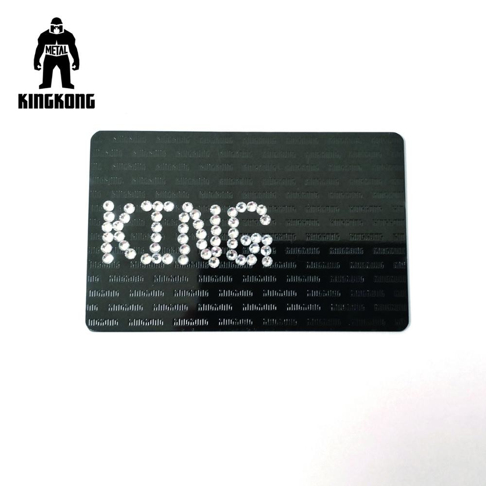 Wholesale Customized  Metallic Print Business Cards , Silver / Black Metal Etched Business Cards from china suppliers