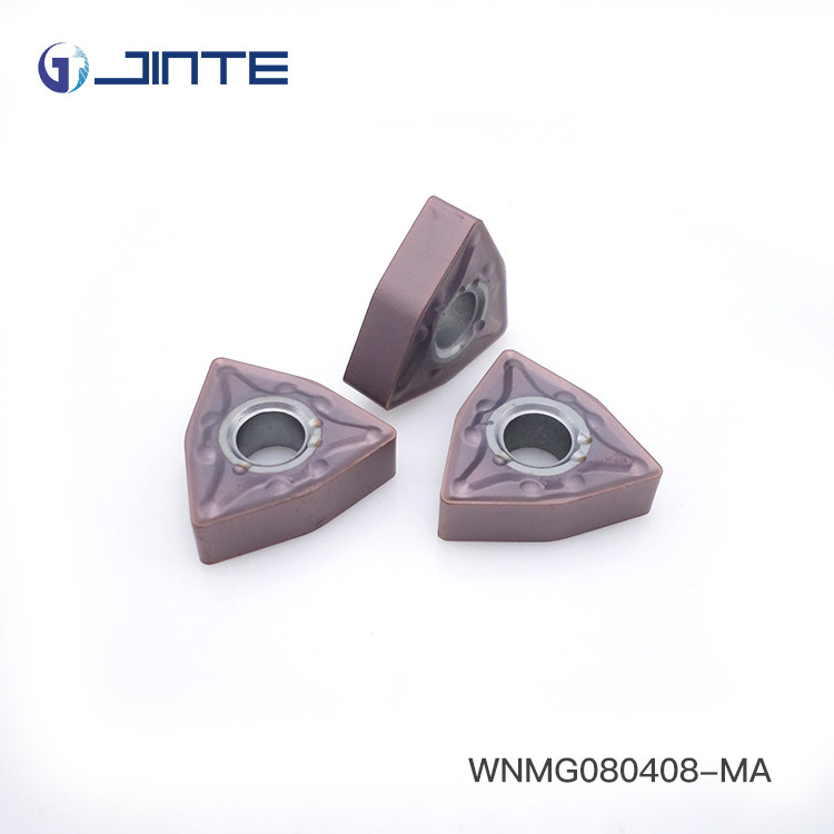 Wholesale WNMG080408 Carbide Turning Inserts , Tungsten Carbide Tip Inserts Heat Resistant from china suppliers