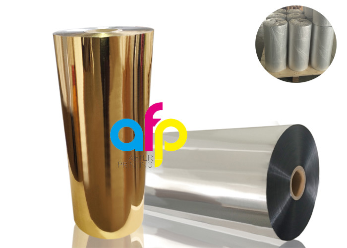 Buy cheap Gold Metalized Plastic Film , Moisture Proof Opaque Metallized Polyester Film from wholesalers