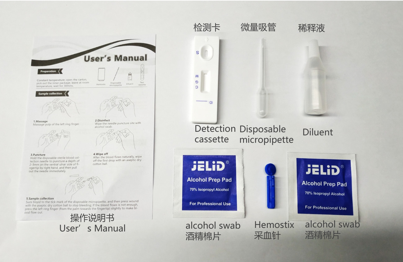 Wholesale Hot Sale Diagnostic Kit for Antibody IgM/IgG of Novel Coronavirus COVID-19 Passed CE ANVISA certification from china suppliers