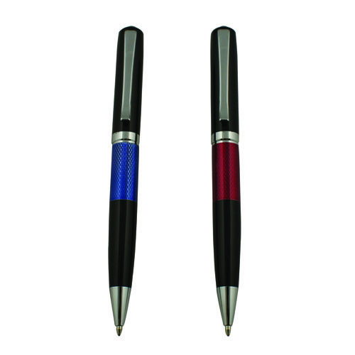 Silky Smooth Promotional Metal Pens , Blue Ink Professional Ballpoint Pen