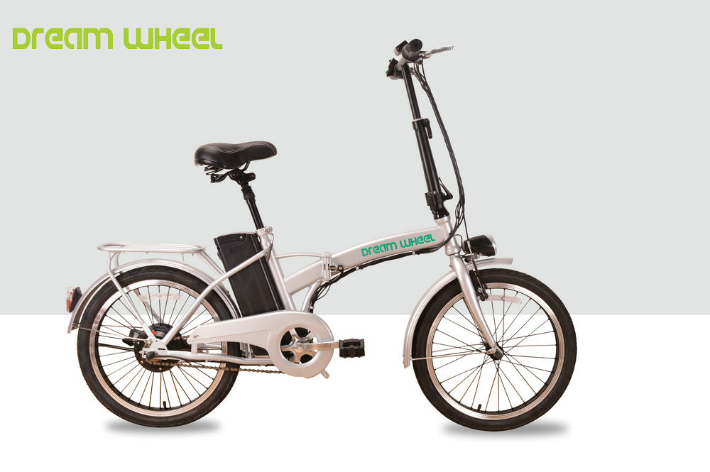 Wholesale 25km/H Small Long Range Folding Electric Bike 36V 250W Brushless Hub Motor from china suppliers