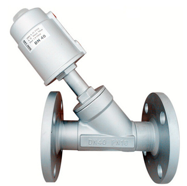Wholesale Flange Connection Neutral Gas PTFE Angle Type Control Valve from china suppliers