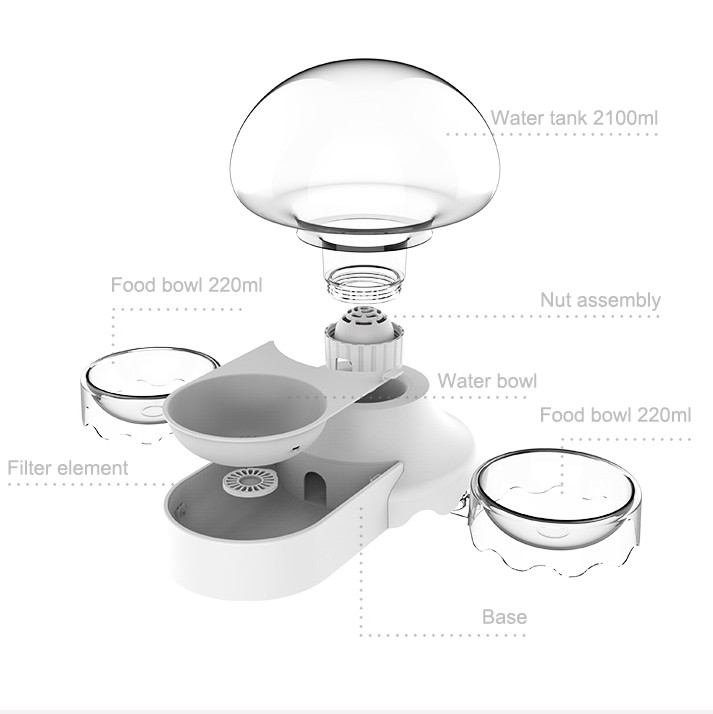 China Automatic Smart Pet Water Fountain Bowl Feeder Multifunction on sale
