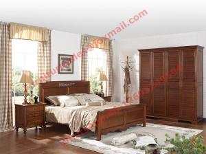 Wholesale English Country Style Solid Wood Bed in Wooden Bedroom Furniture sets from china suppliers