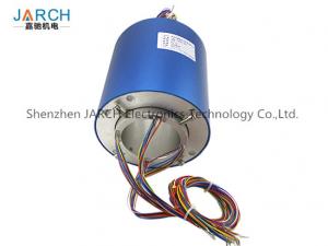 Wholesale 2 ~ 72 Conductors blue 140mm through bore electrical slip ring / brush slip ring from china suppliers