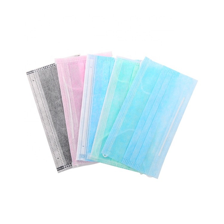 Eco-Friendly Disposable Breathing Mask , 3 Ply Non Woven Face Mask