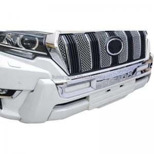 Wholesale Pearl White Front Bumper Guard For Toyota FJ150 Prado 2018 With Emblem LED Lights from china suppliers