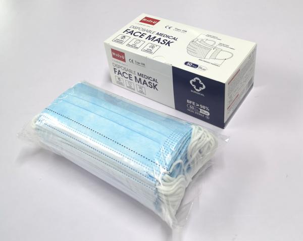 Quality Breathable Surgical 3 Ply Face Mask 98% Min BFE EUA Approved for sale