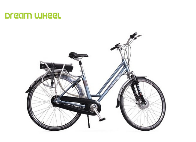 Wholesale Double Tube Frame 700C Electric Urban Bike , Easy Motion City Electric Bike With Full Chaincase from china suppliers