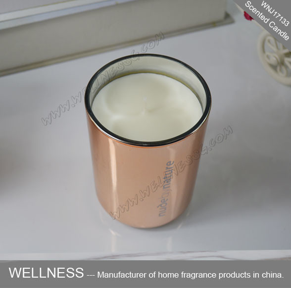Wholesale Room Fragrance Pure Clean Soy Candles ITS Approved With Rose Golden Glass Jar from china suppliers