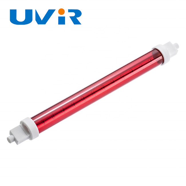 China Red Quartz Glass Short Wave Ir Lamps 1500mm Ceramic Infrared Heating Element on sale