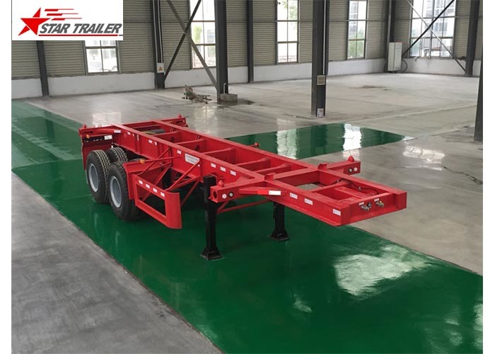 Wholesale Leaf Spring Type 40 Ft Low Bed Trailer , 40 Foot Triple Axle Trailer For Truck from china suppliers