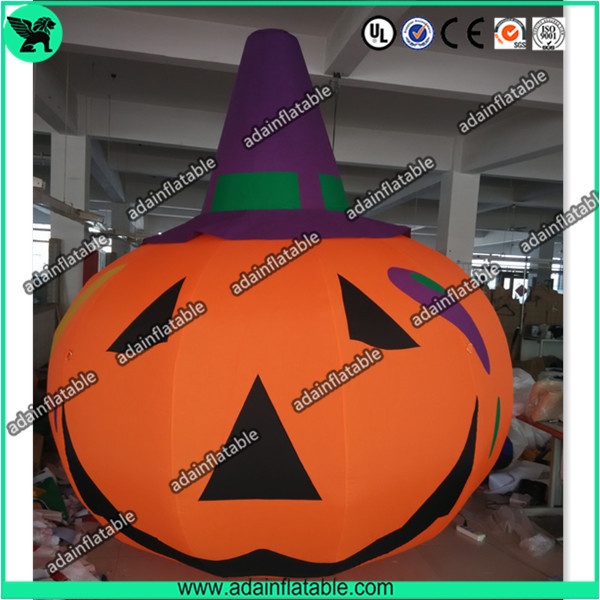 Wholesale 3m Customized Oxford Inflatable Pumpkin With Witch Hat  For Halloween Decoration from china suppliers