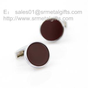 Wholesale 18mm red soft enamel round cufflinks for women gift, lady's cufflinks, from china suppliers