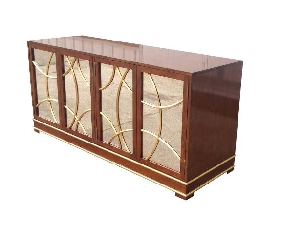 Wholesale Antique Hotel Room Dresser 5 Star Hotel MDF Board With Recessed Back Panel from china suppliers