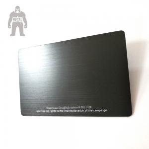 Wholesale Blank Real Estate Gold Black Aluminium Business Cards High Technique  Laser Engraved from china suppliers