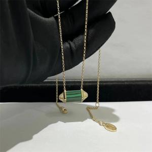 Wholesale 18k Cartier Jewelry Custom Jewelry Malachite Diamond Gold Necklace from china suppliers