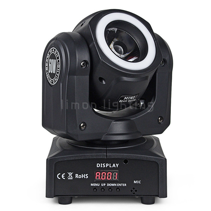 Wholesale Cheap Price Manual Focus 60w RGBW 4in1 Mini LED Moving Head Beam Light with LED Strip from china suppliers