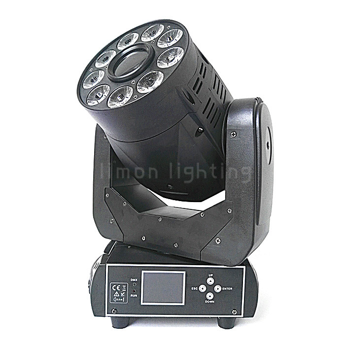 Wholesale 90W Spot+ 9x18W RGBWAUV 6in1 DMX LED Wash Moving Head Spot Light from china suppliers
