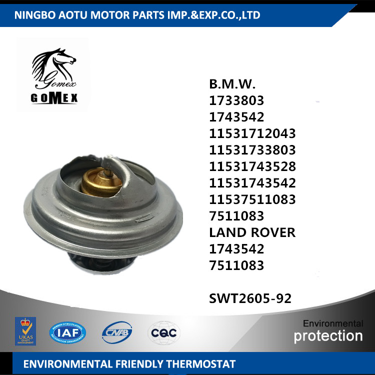 Coolant Thermostat 1733803 1743542 11531712043 11531733803 1743542 7511083 SWT2605-92 for  B.M.W.  LAND ROVER