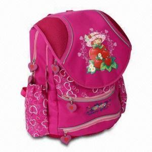 School Bag with Two Big Main Zip Pocket and Small Pocket in Front Side